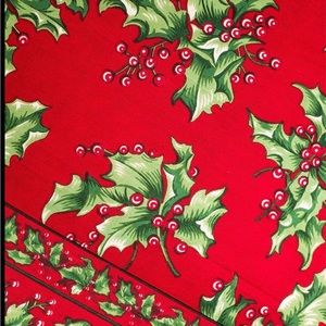 NWT April Cornell Limited Holiday Edition Tablecloth 54”